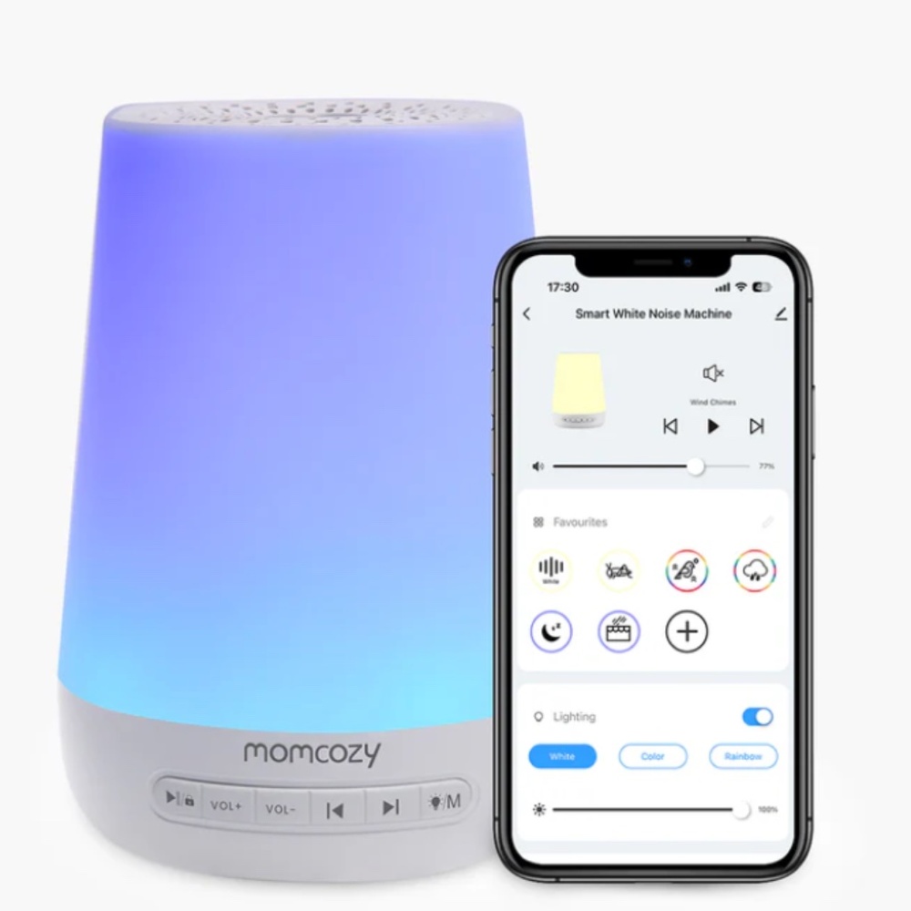 Momcozy Kids Smart Night Light & White Noise Machine - Blue